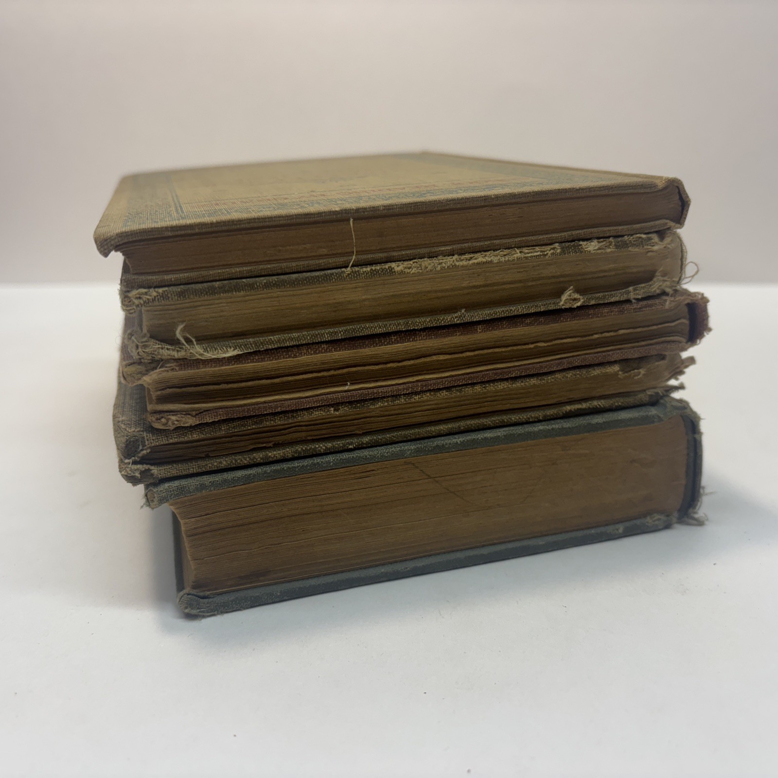 Lot of 5 Antique Vintage School Textbook Speller, Reader, English 1800/1900s
