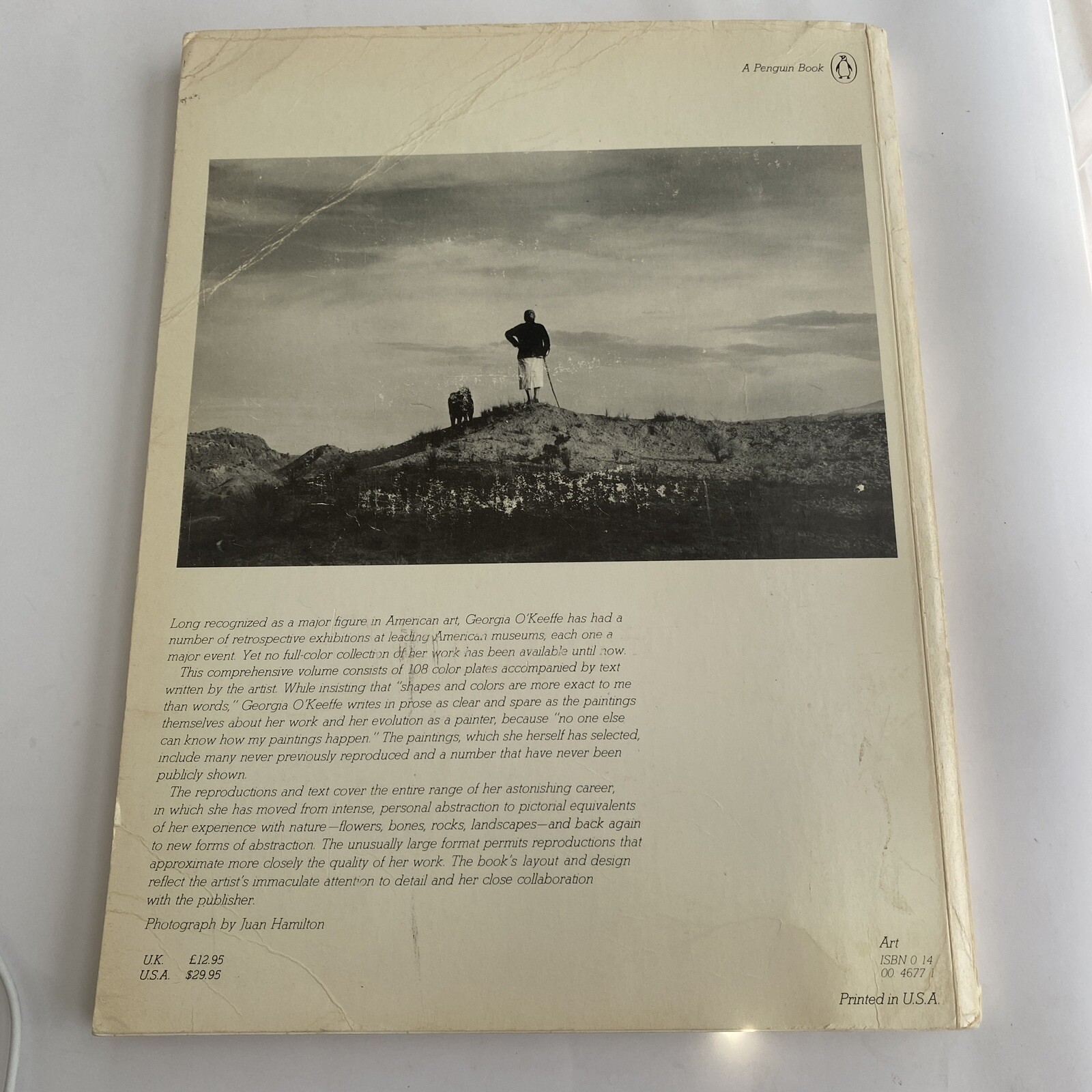 Georgia O’Keeffe (1985 Trade Paperback) Huge 10.5×14” Coffee Table CREASED