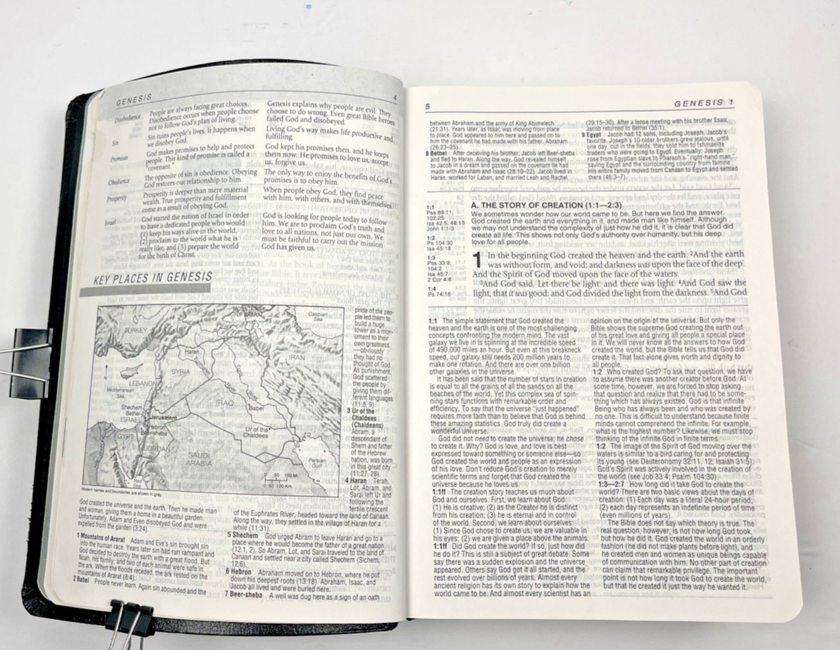 Life Application Study Bible KJV Large Print Black Bonded Leather Tyndale