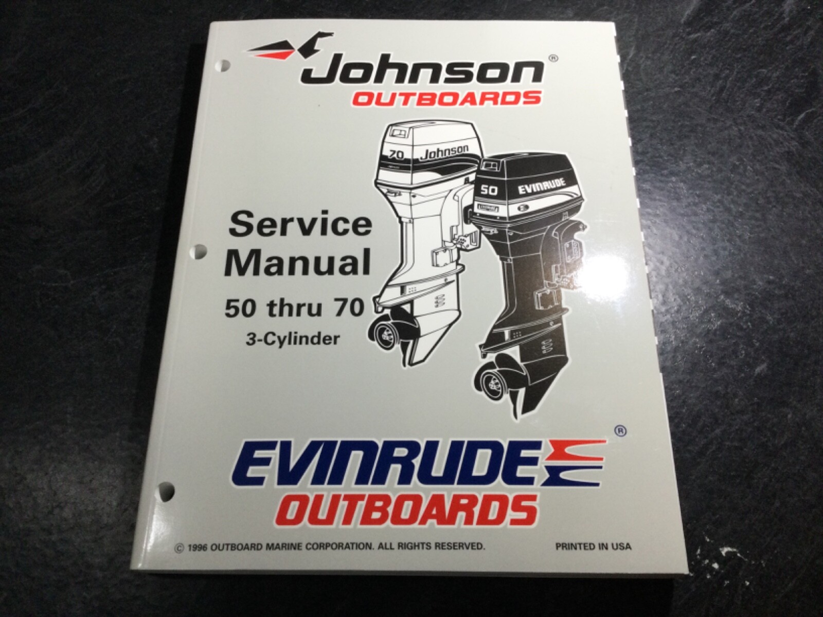 1997 Johnson & Evinrude „EU“ 50, 60, 65 70 HP 3-Cylinder Outboard Service Manual