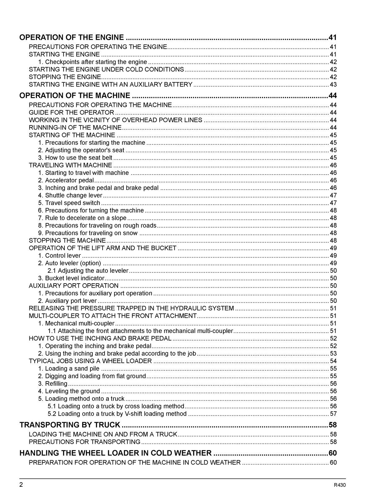 KUBOTA R430 WHEEL LOADER OPERATORS MANUAL STEEL SECURED – STURDY COVERS