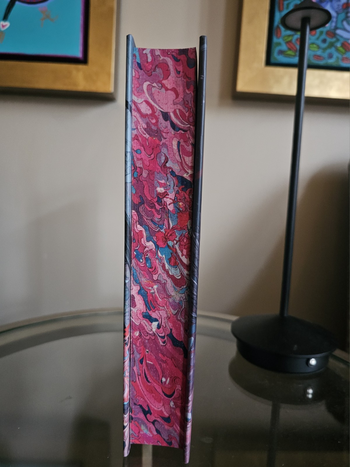 Blood Over Bright Haven by M. L. Wang, Broken Binding SIGNED Stamped 1st Edition