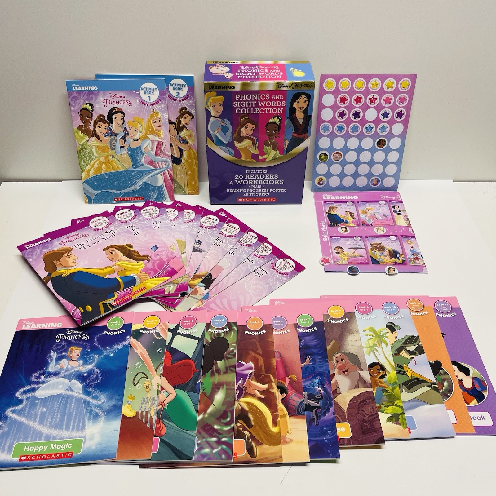 Disney Learning – Disney Princess – Phonics and Sight Words Collection Books