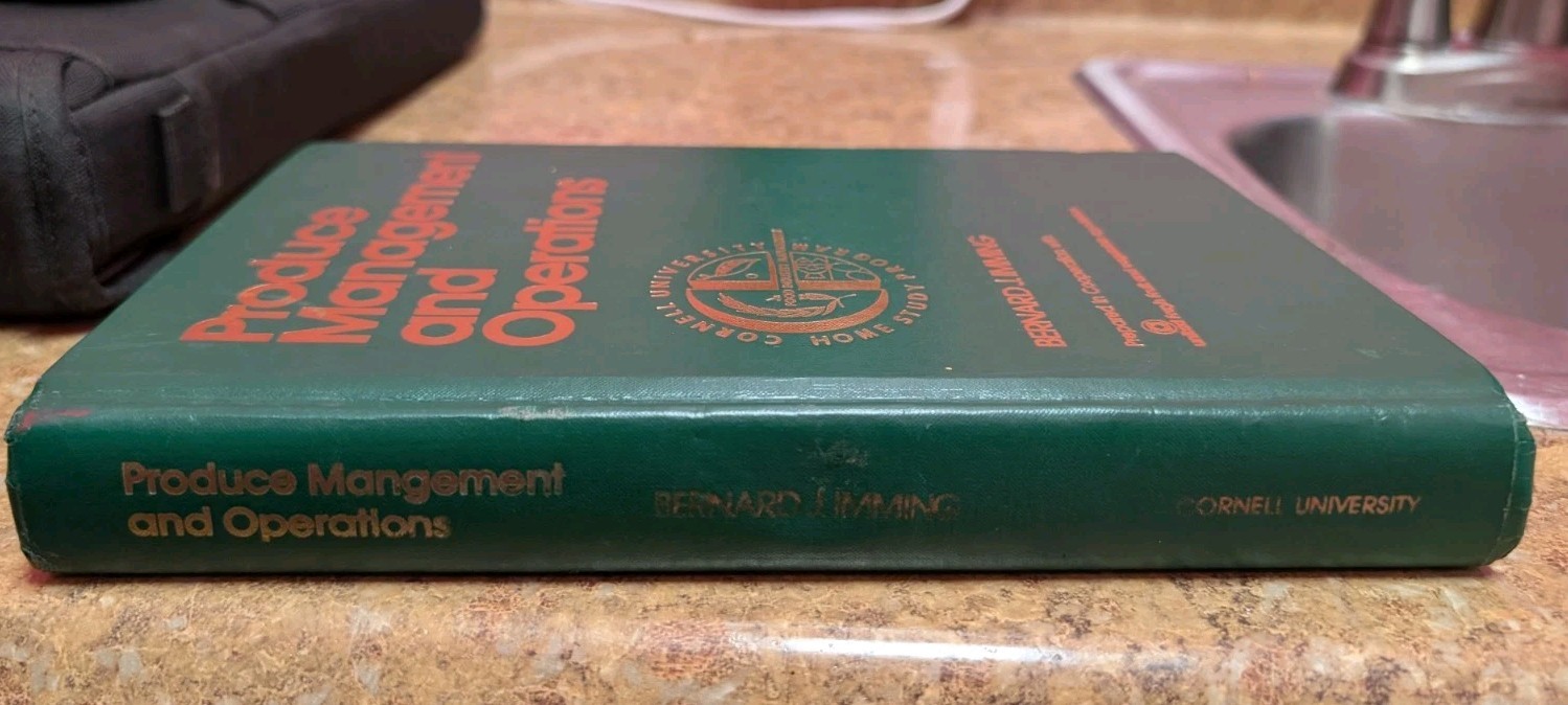 Produce management and operations Cornell University Home Study Program HC Book