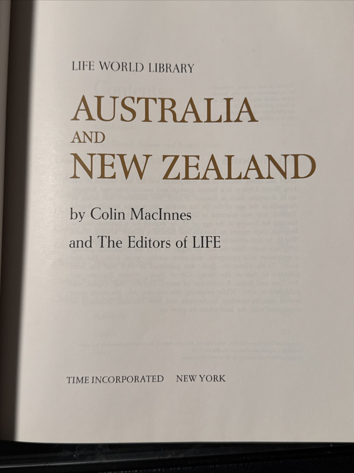 Vintage LIFE World Library Australia New Zealand 1966