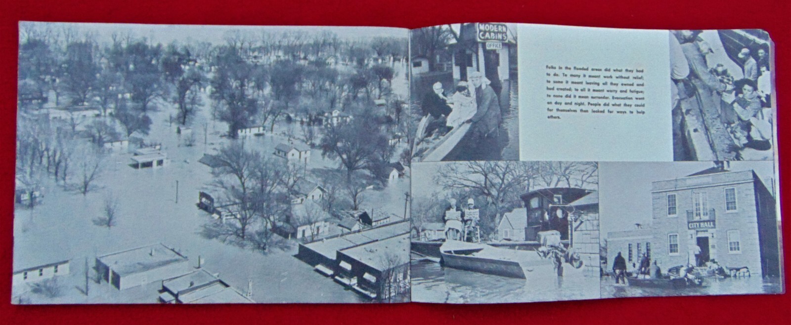 „DISASTER 1952“ ~ COLLECTIBLE BOOK ~ SIOUX CITY, IA. FLOOD ~ 30 PAGES OF PHOTOS
