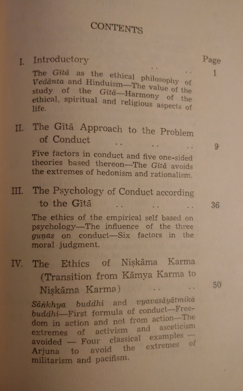The Ethical Philosophy of the Gita P.N. Srinivasachari Sri Ramakrishna Math 1966