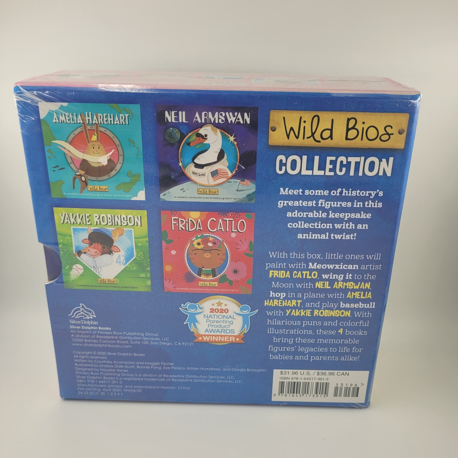 WILD BIOS Children 4 Book Box Set Collection Brand New Homeschooling Books Lot