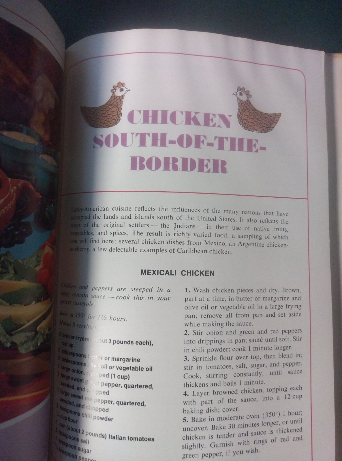 Vintage 1968 Family Circle Great Chicken Recipes Hardcover Cookbook First Editio