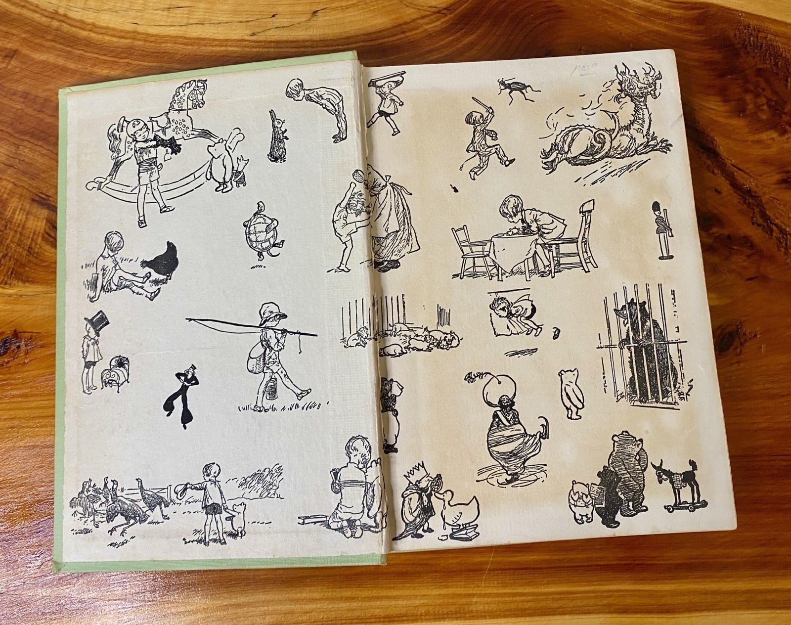 Lot of 7 VTG Winnie the Pooh books 1935