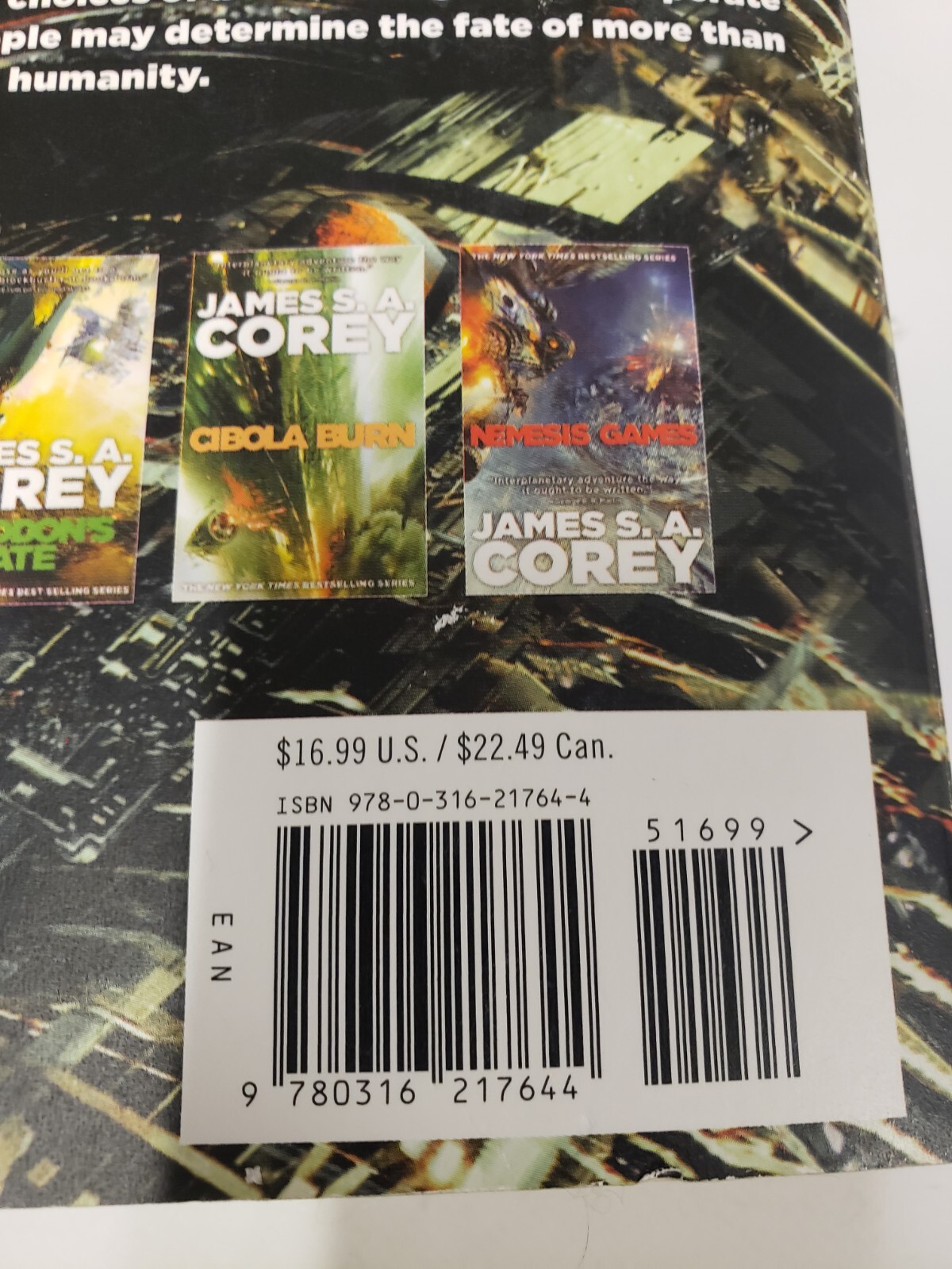 Babylon’s Ashes #6 The Expanse by James S. A Corey 2016