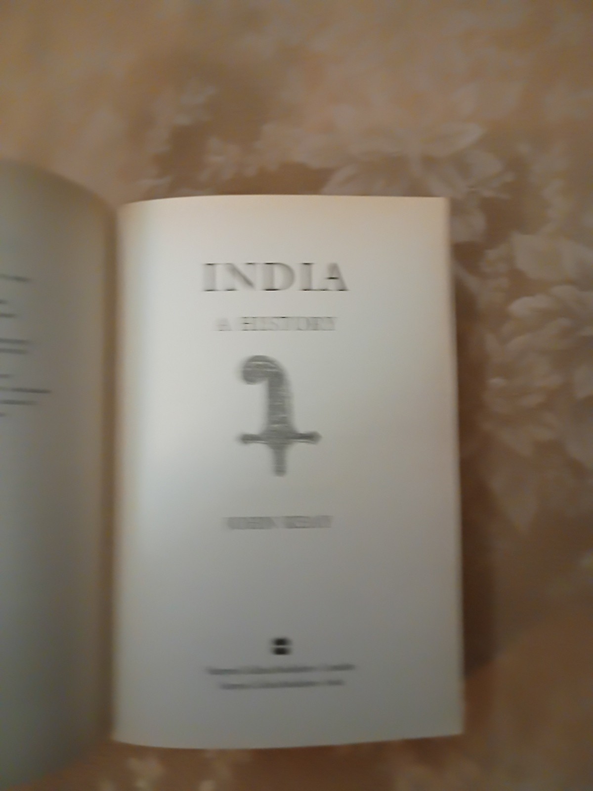 2001 A History of India John Keay Paperback HarperCollins Illus Maps Tables Book