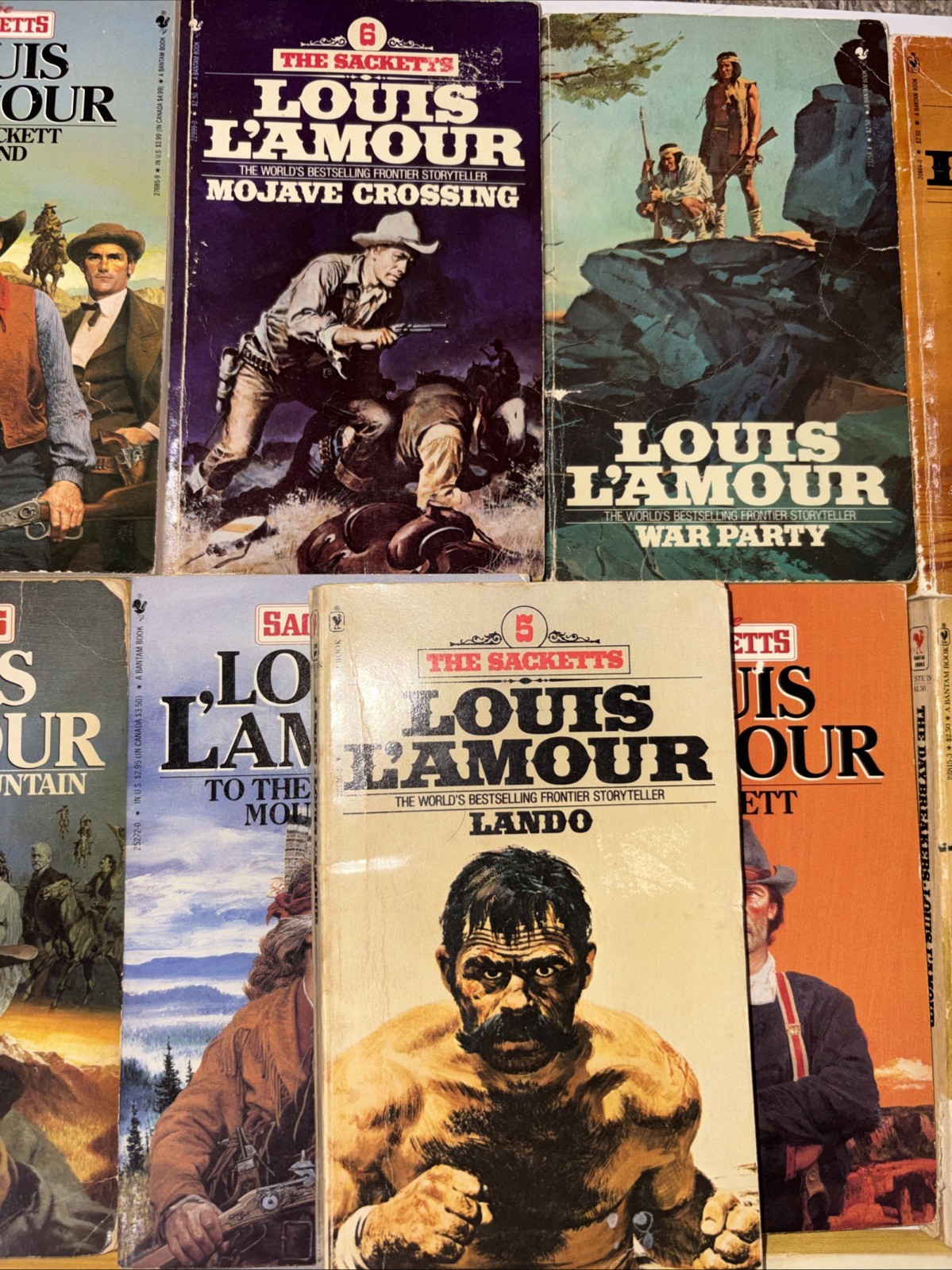 Complete Set Series Lot of 19 Sackett Family Saga Books by Louis L’Amour Set 17