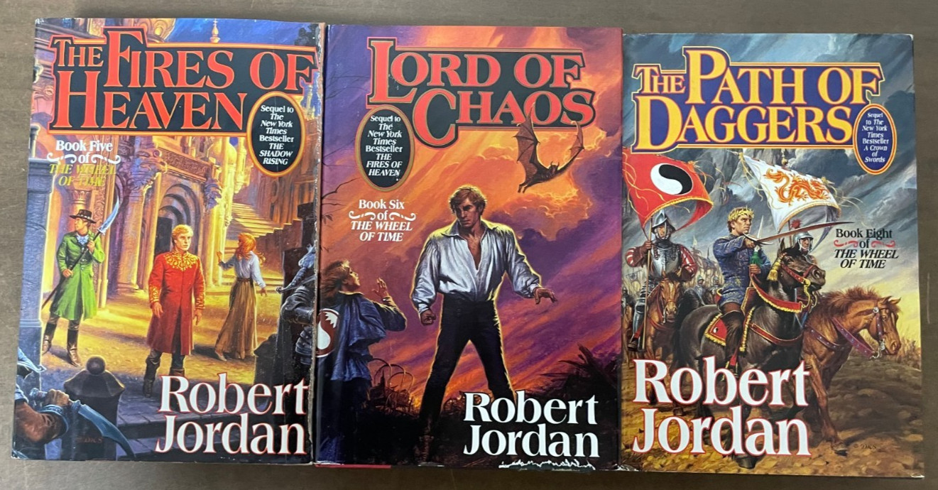 Robert Jordan Hardcover Book Lot – The Wheel of Time Series (Books 5, 6, 8)