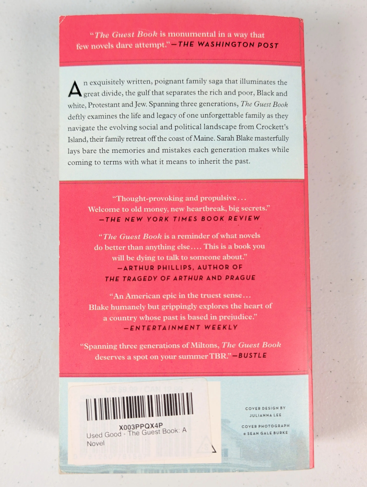 The Guest Book A Novel Paperback Sarah Blake