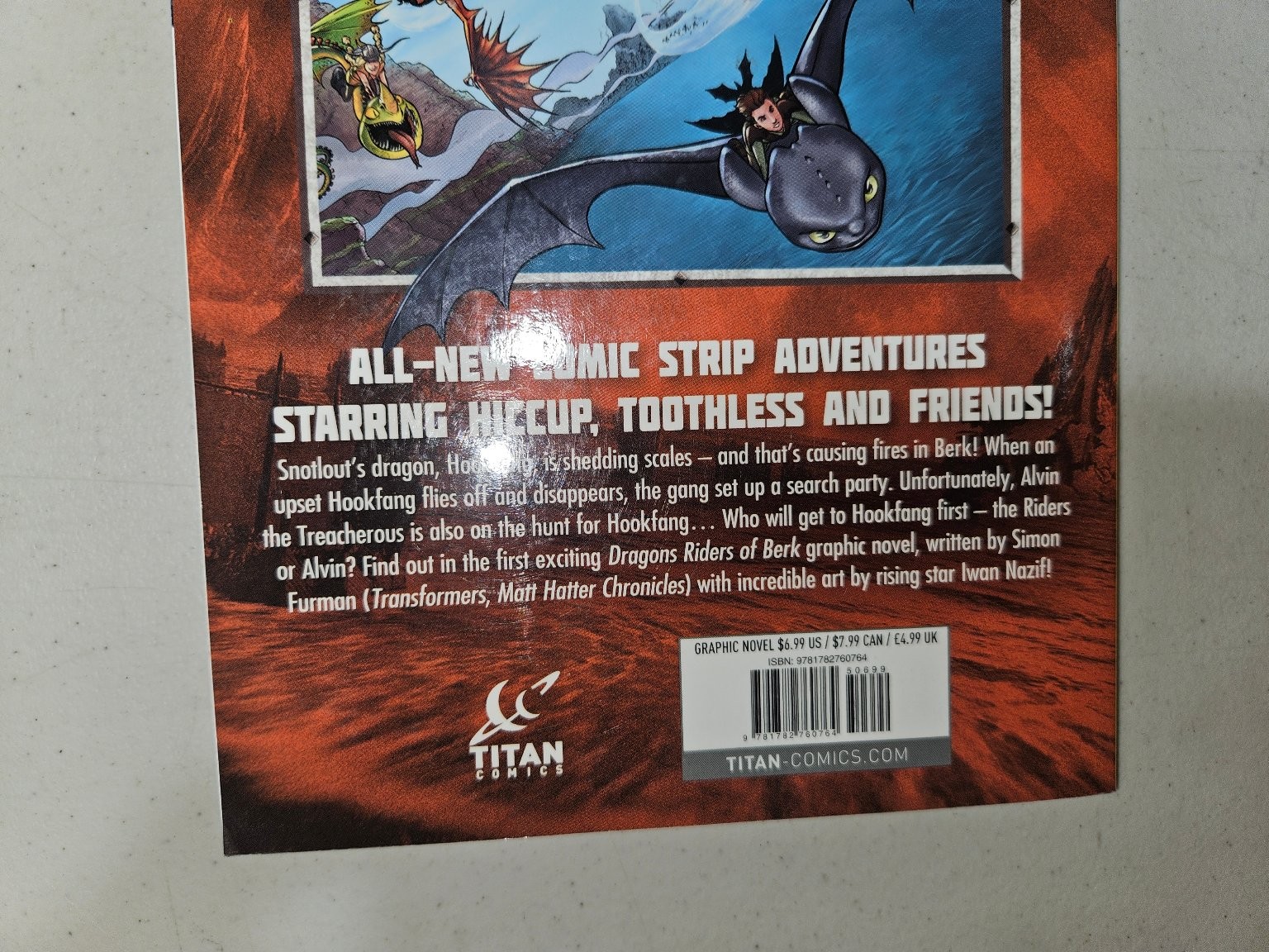 Dragons Riders of Berk Graphic Novel Titan Comics Iwan Nazif