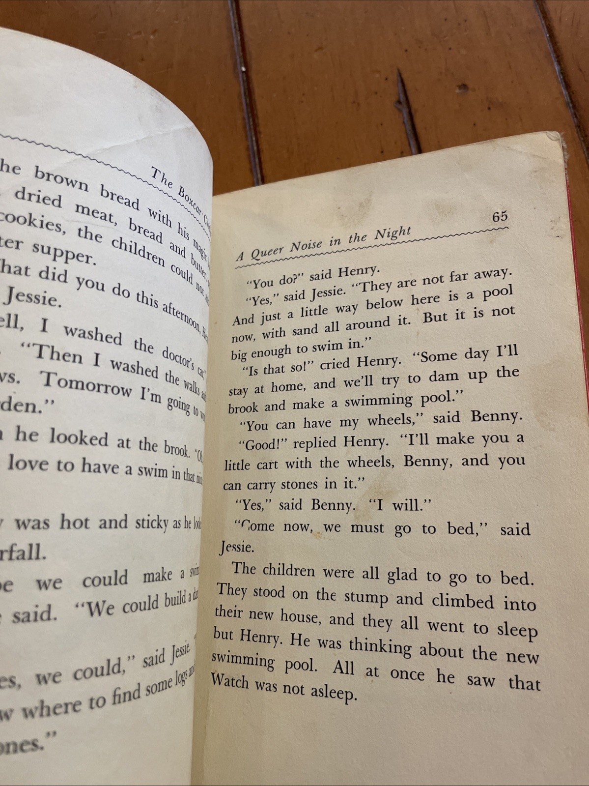 The Boxcar Children by Gertrude Chandler Warner Red Spine Hardcover 1950