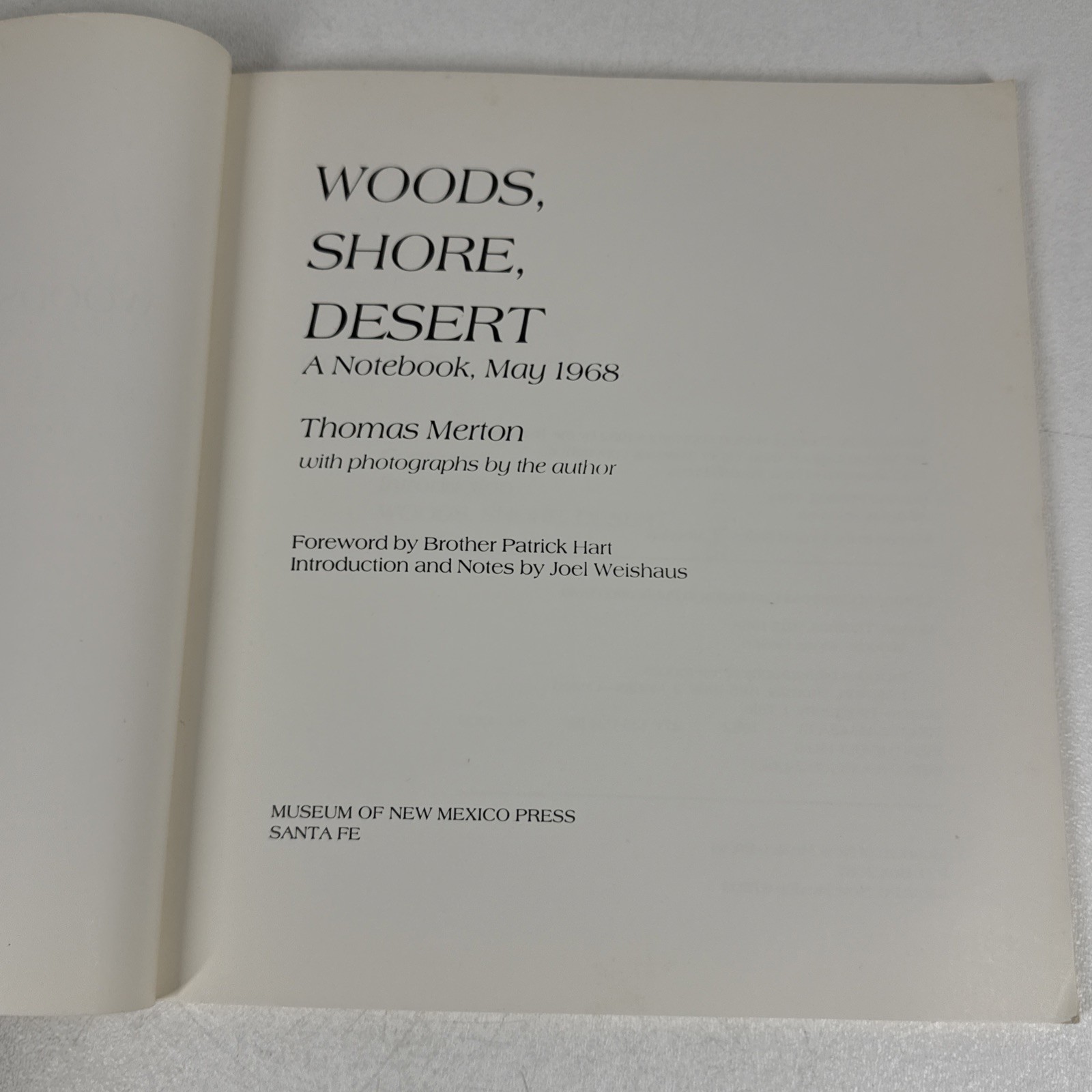 Woods Shore Desert A Notebook May 1968 Merton Thomas Paperback