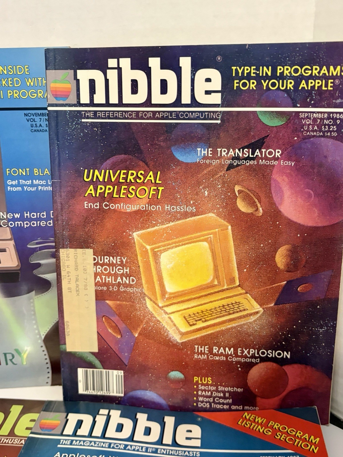 Nibble Apple Computer 80s Magazine Lot Vintage Computer Magazines
