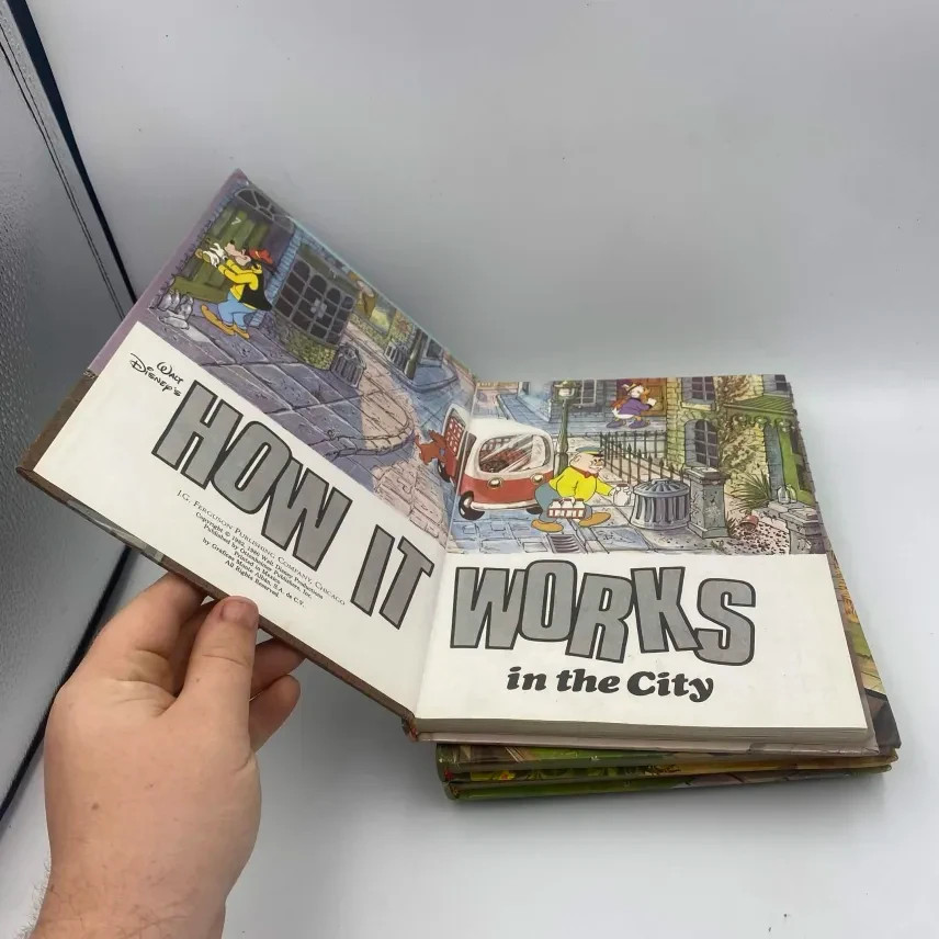 Vintage Lot 3 Walt Disney’s How It Works In The Country, City, Home HC Books