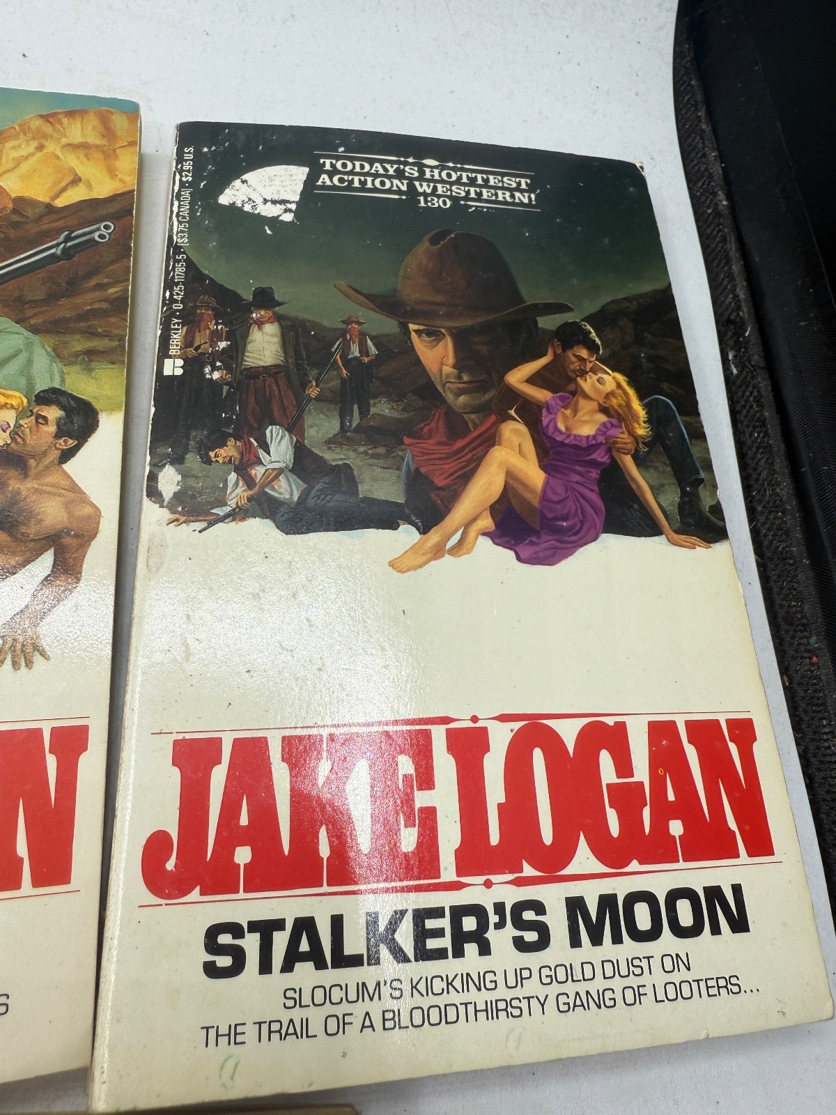 Vintage Paperback Jake Logan Assorted Books Action Western Stories