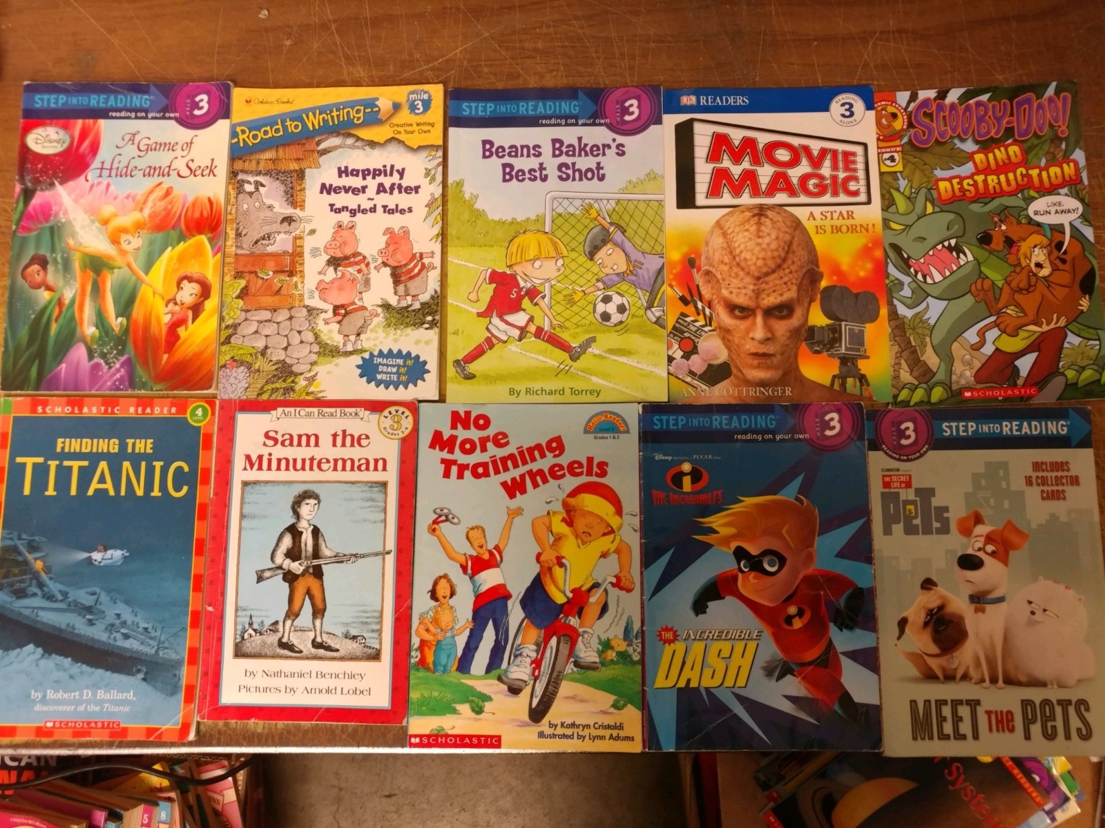 Lot of 10 Level 3 4 5~RL~Ready to-I Can Read-Step into Reading-Learn Books MIX