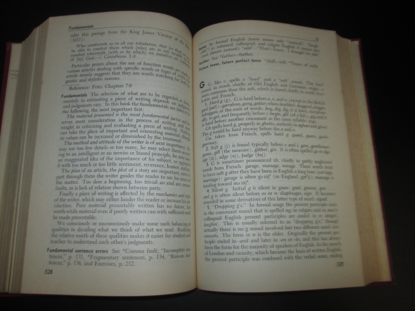 Writer’s Guide And Index To English-1942 Hardcover/800 Pages