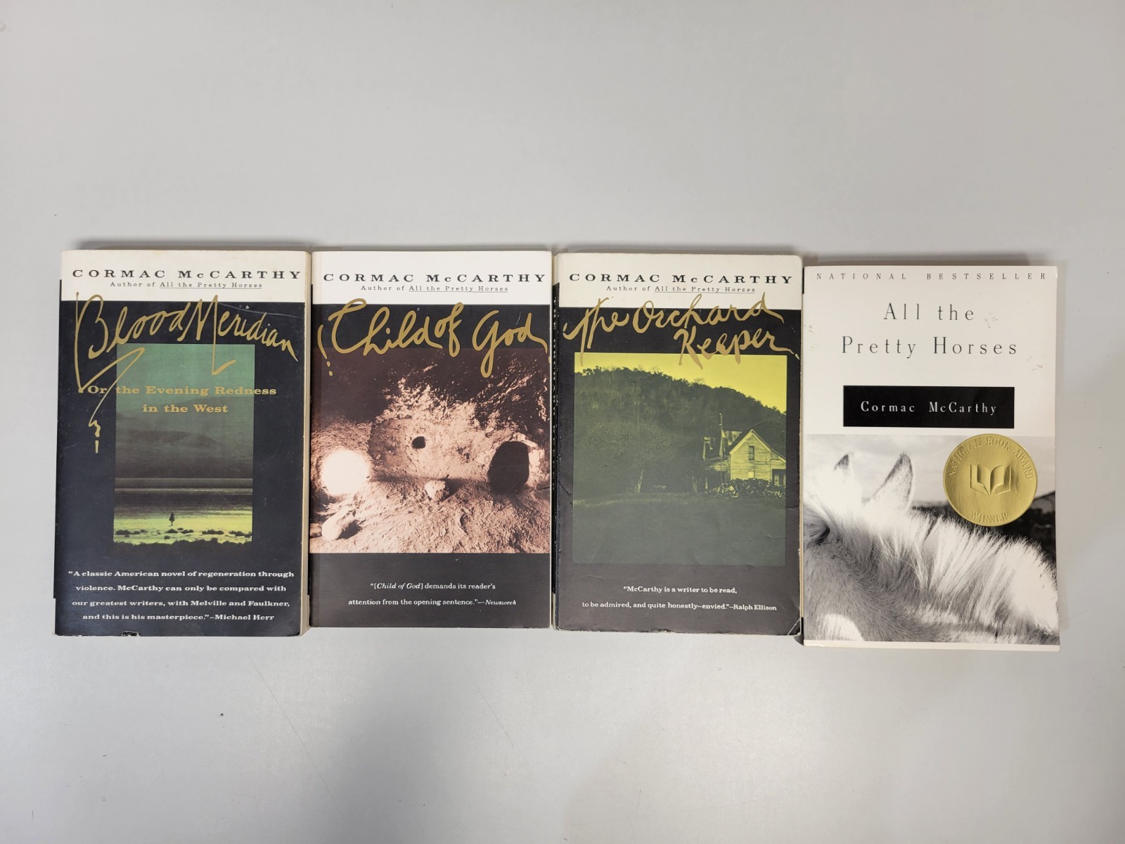 Cormac McCarthy Set of 4 Novels Paperback Lot