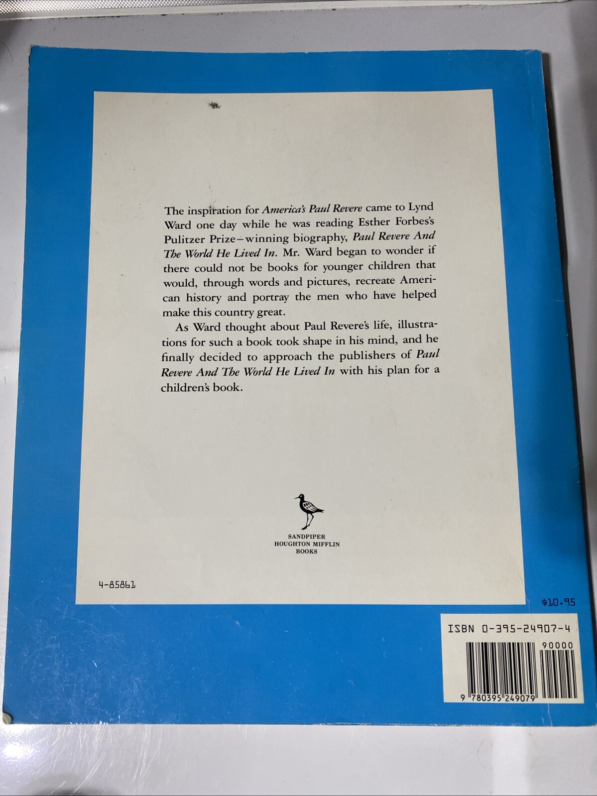 America’s Paul Revere – Paperback By Forbes, Esther Hoskins – VERY GOOD