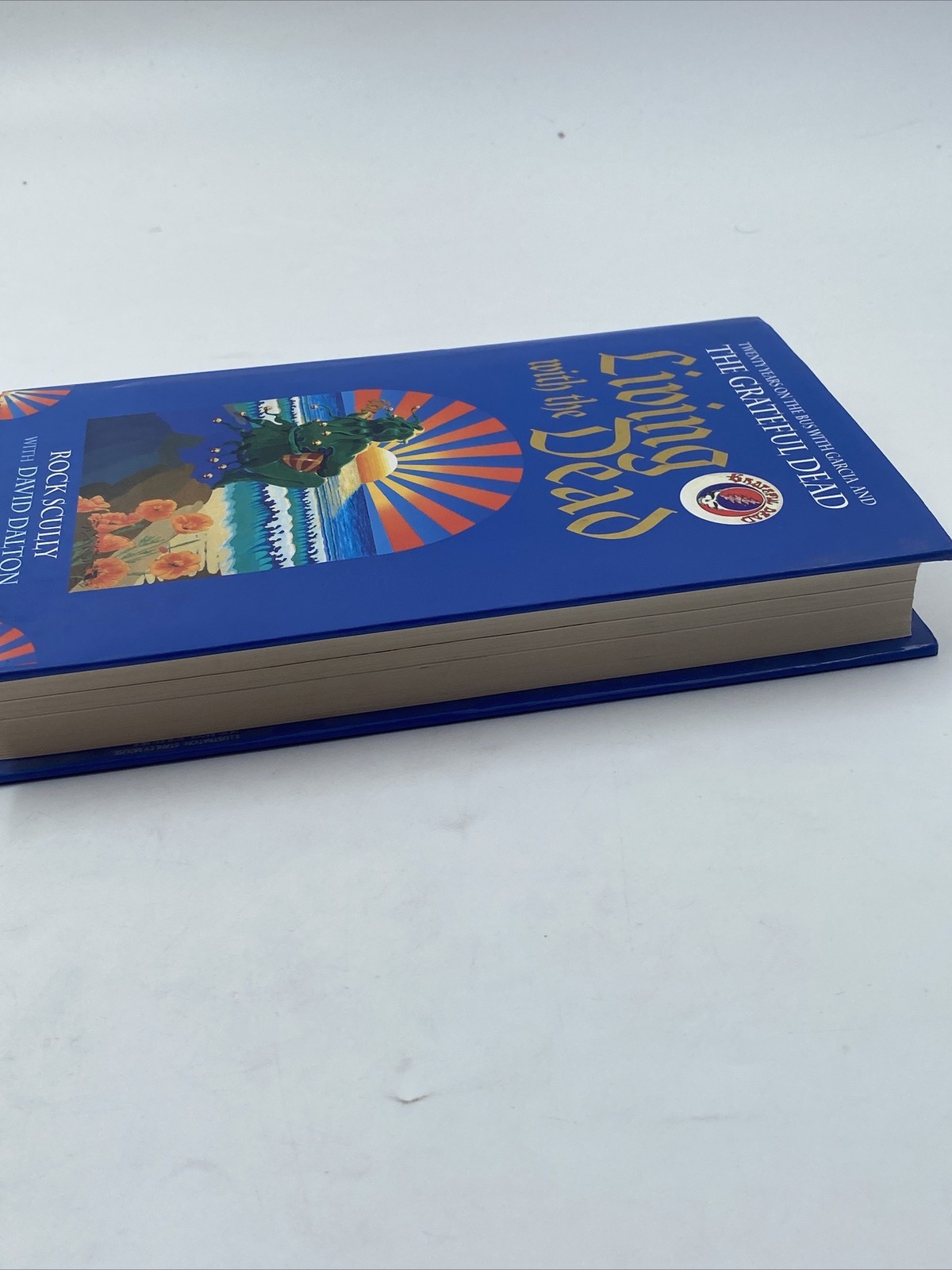 Living With The Dead – Hardback book – Rock Scully -1996