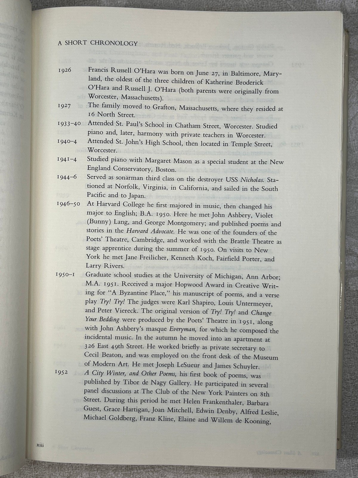 1971 The Collected Poems Of Frank O’hara by Frank O’Hara Alfred A. Knopf
