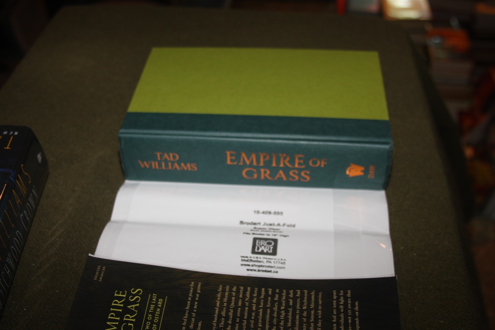 Lot of 2 Tad Williams HCs – Witchwood Crown & Empire of Grass – Both Ex-Library