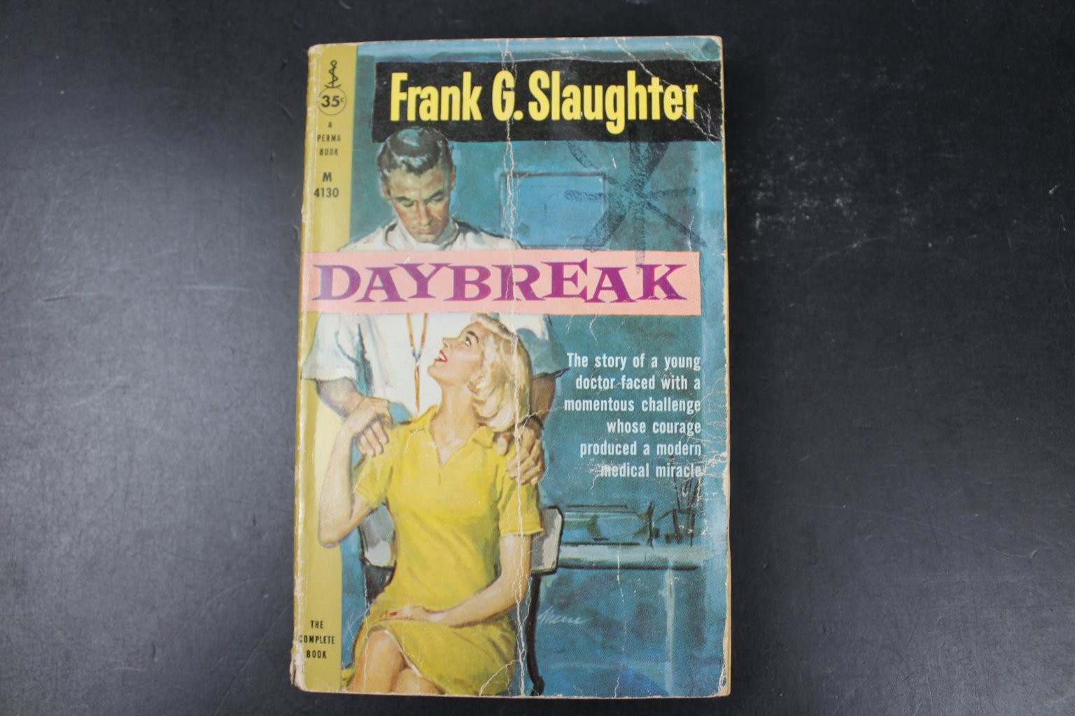 Daybreak Frank G. Slaughter 1959 Permabook 1st Printing Medical Drama Vintage PB
