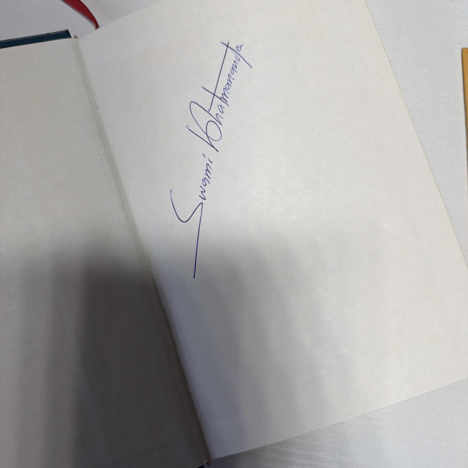 FROM THE UNREAL TO THE REAL By Swami Bhashyananda – Hardcover, Signed By Author