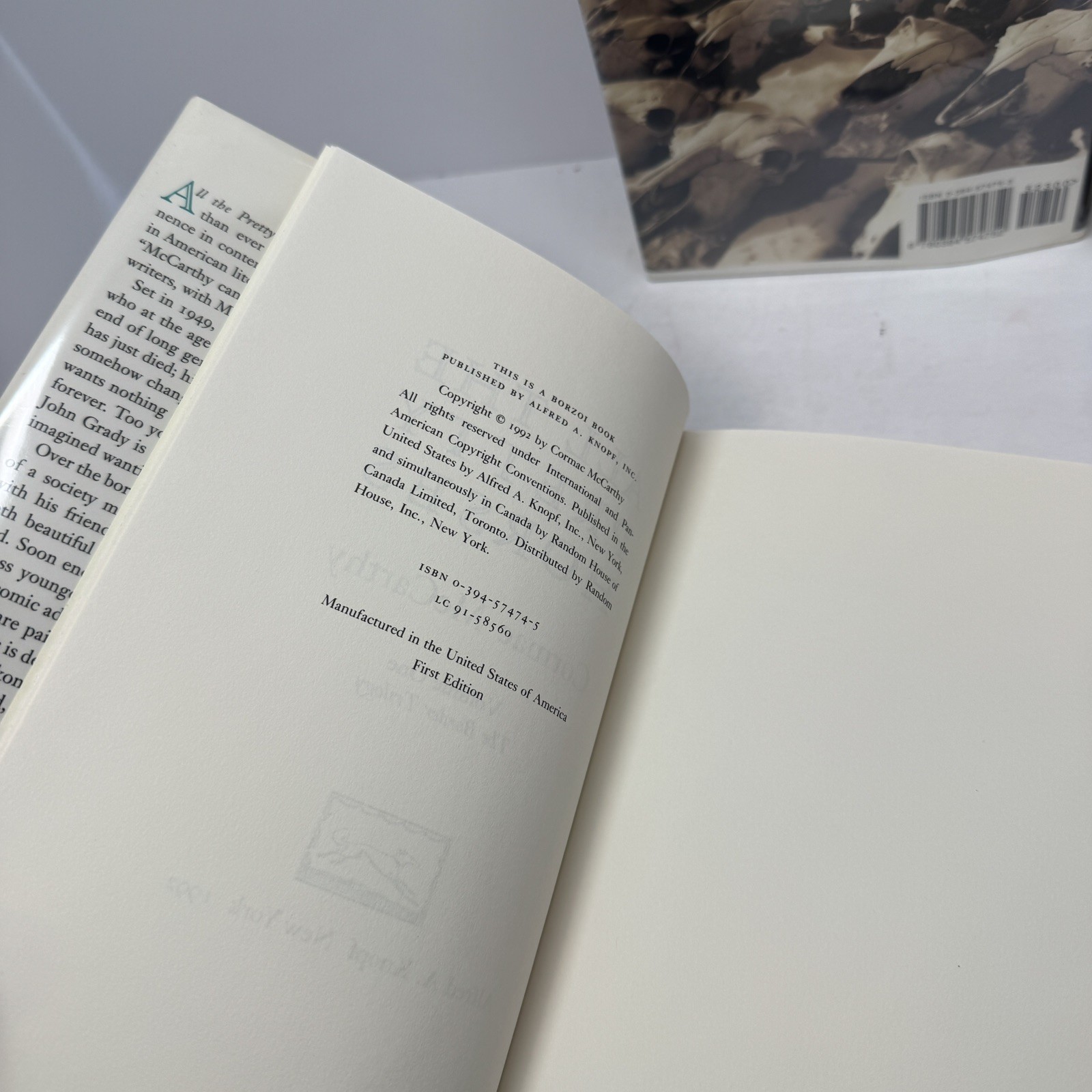 TRUE FIRST PRINTINGS! Border Trilogy by Cormac McCarthy. pretty horses, crossing
