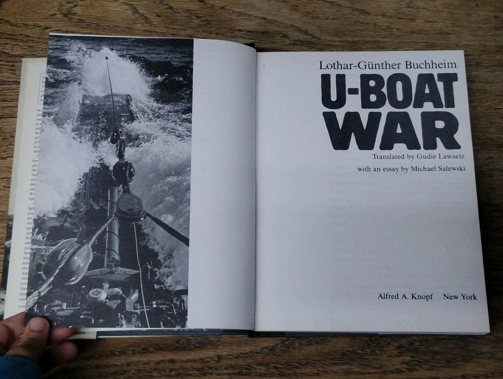 U-Boat War Lothar-Günther Buchheim HC DJ 1978 Alfred A Knopf WWII Submarine