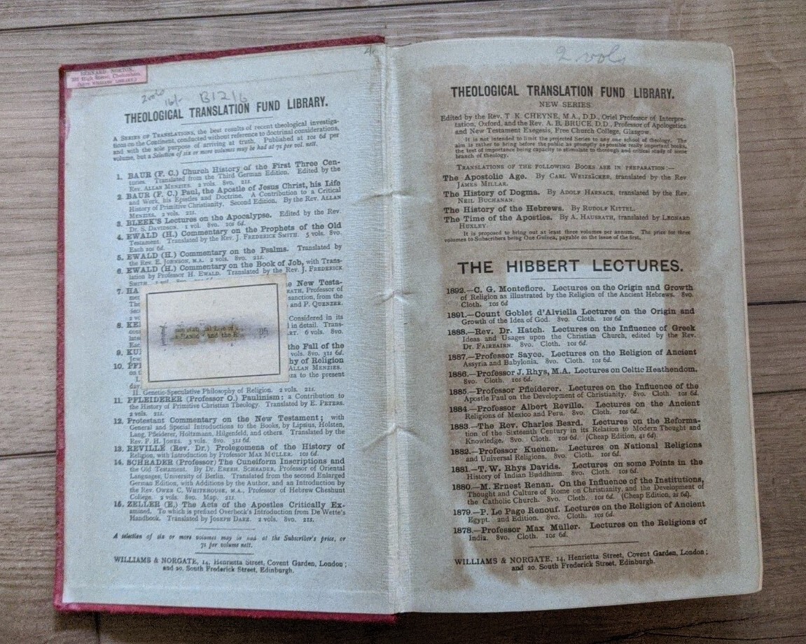 Theological Translation Library The Apostolic Age Christian Church Vol 1 & 2 CM1