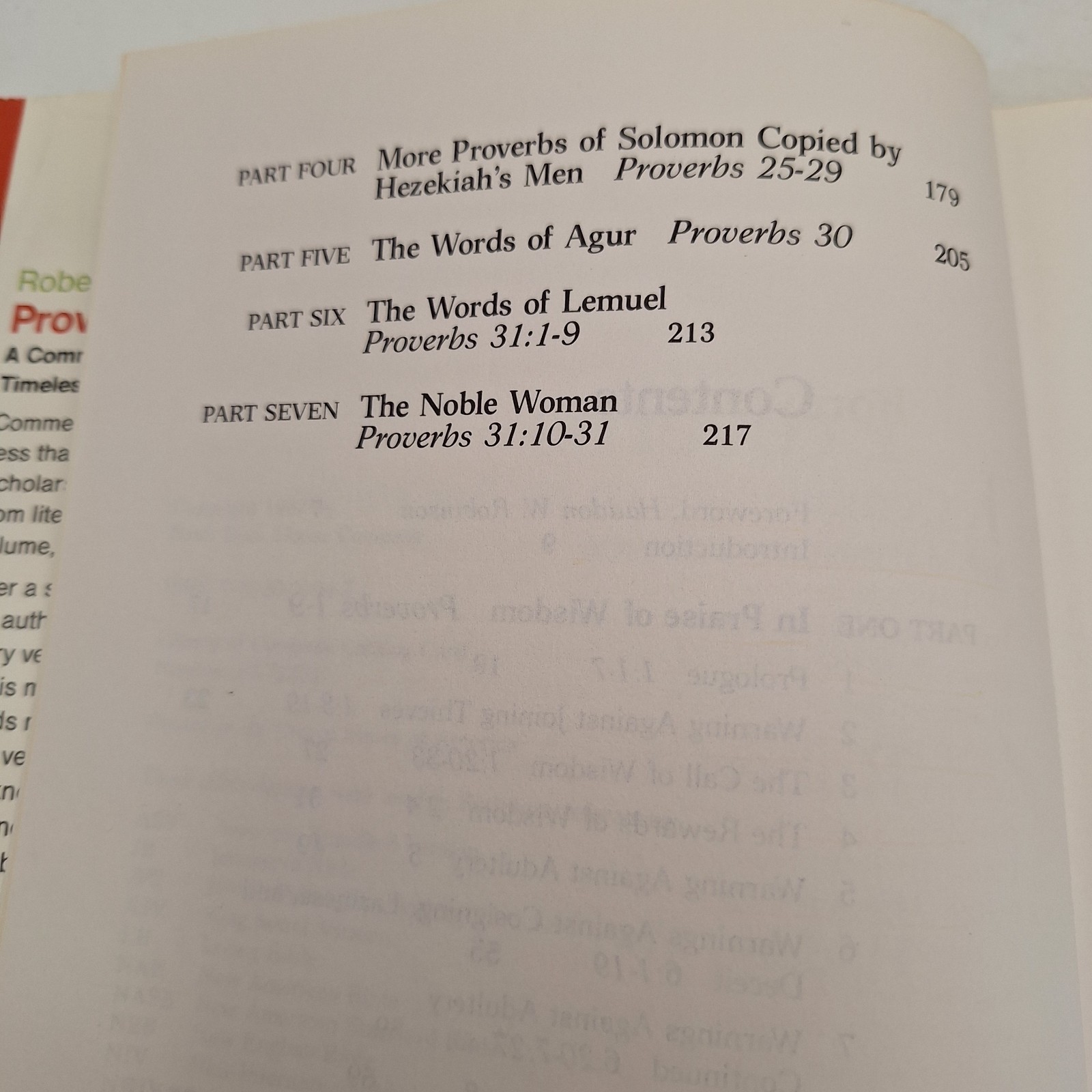 A Commentary on Proverbs ~ Robert L. Alden ~ 1983 HCDJ ~ Baker Book House