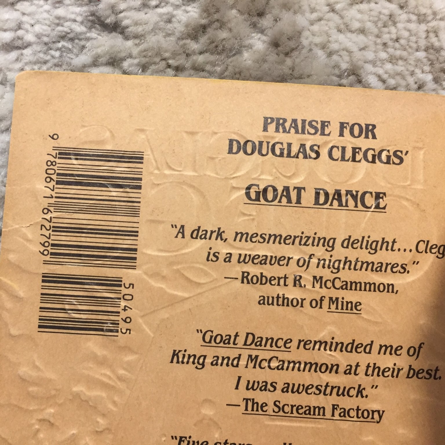 Neverland Douglas Clegg 1991 Pocket Books Coming Of Age Southern Gothic Horror