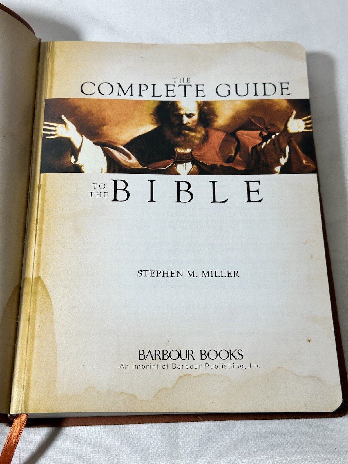 The Complete Guide to the Bible By Stephen M. Miller Limited Edition Brown PB!!