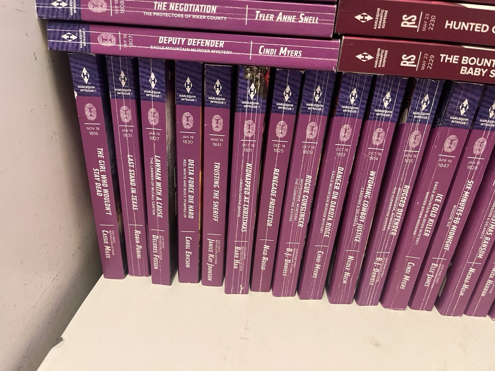 HARLEQUIN INTRIGUE SUSPENSE SERIES PAPERBACK BOOK Lot Of 79 MIXED TITLES & YEARS