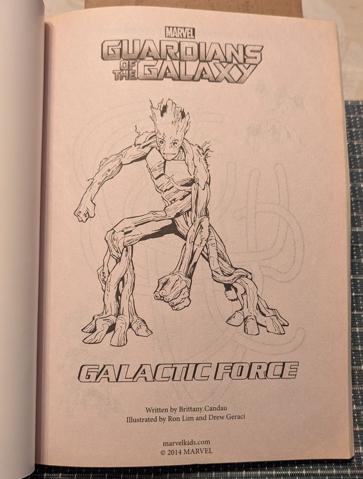 2014 Marvel Guardians of the Galaxy Galactic Force Coloring & Activity Book