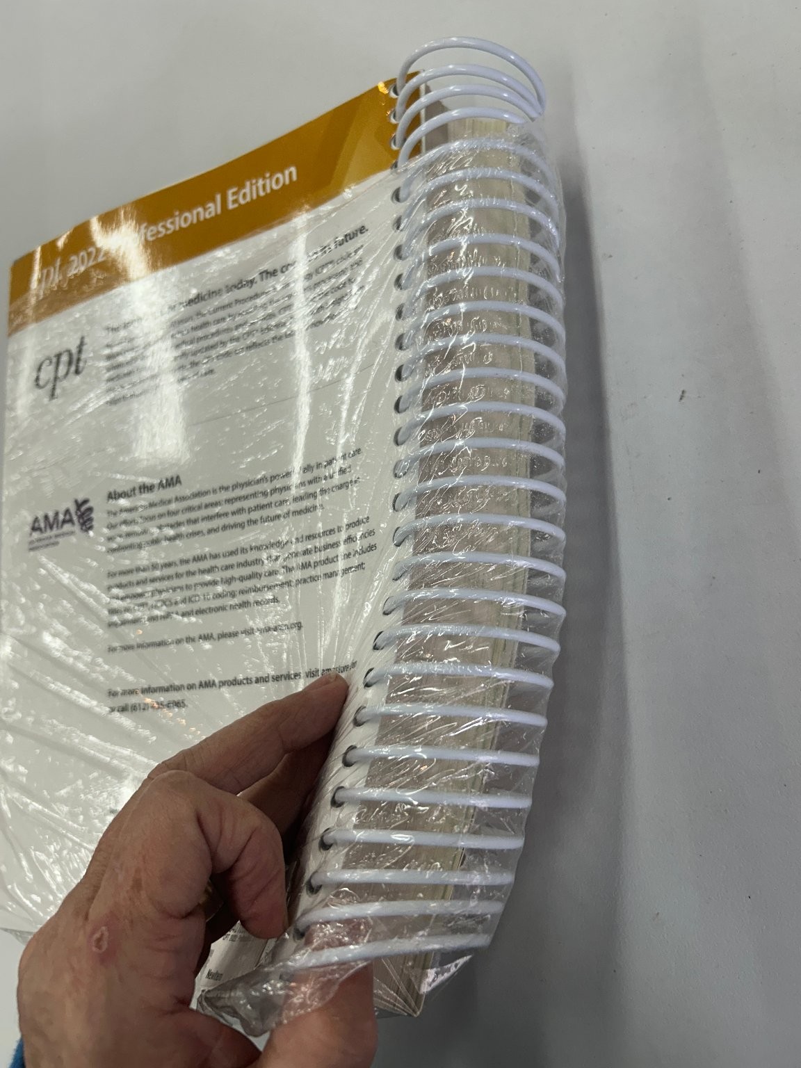 CPT 2022 Professional Edition AMA Medical Coding Book Spiral Bound