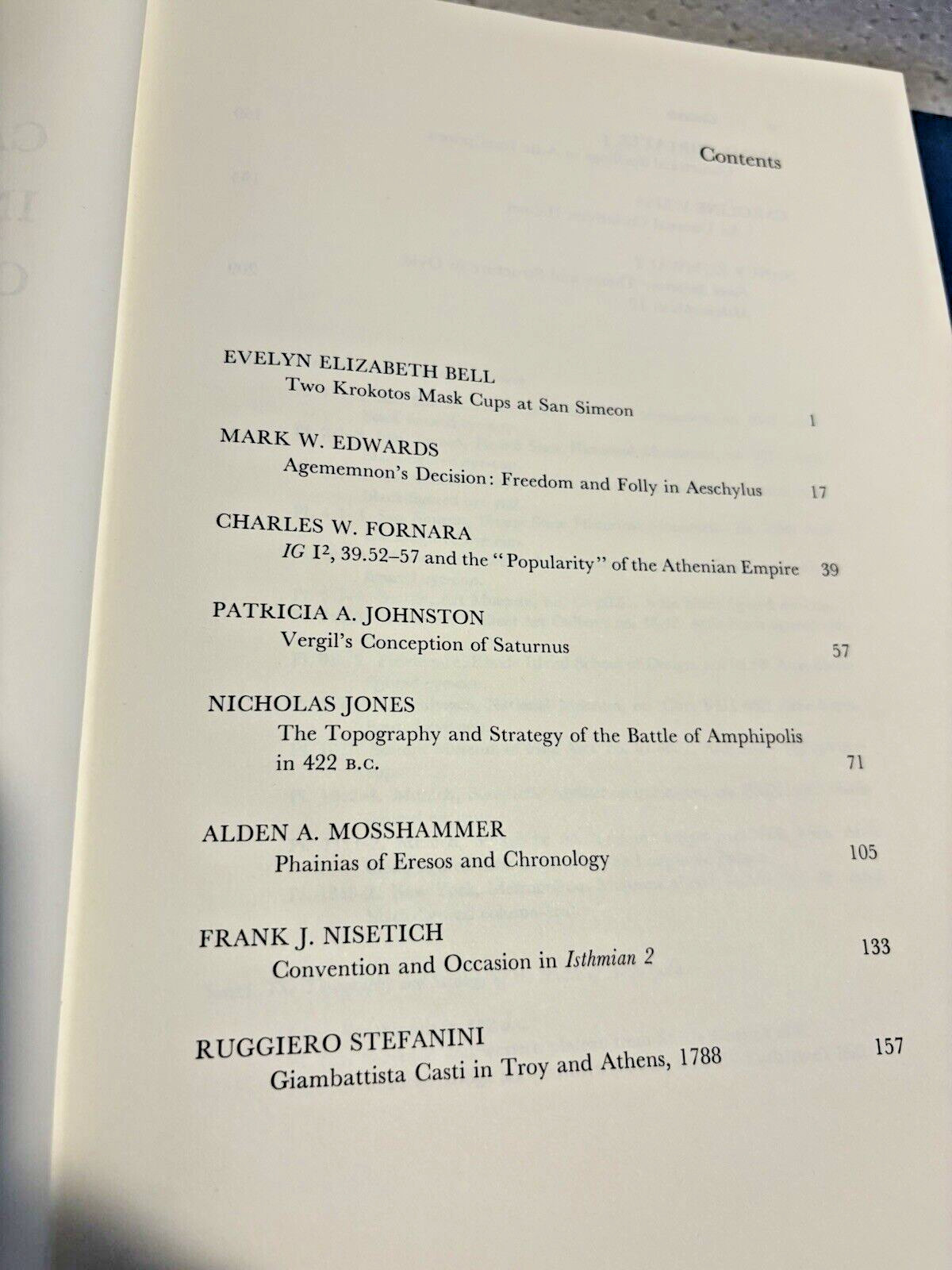 California Studies in Classical Antiquity Volume 1, 2, 10 HARDCOVER Archaeology