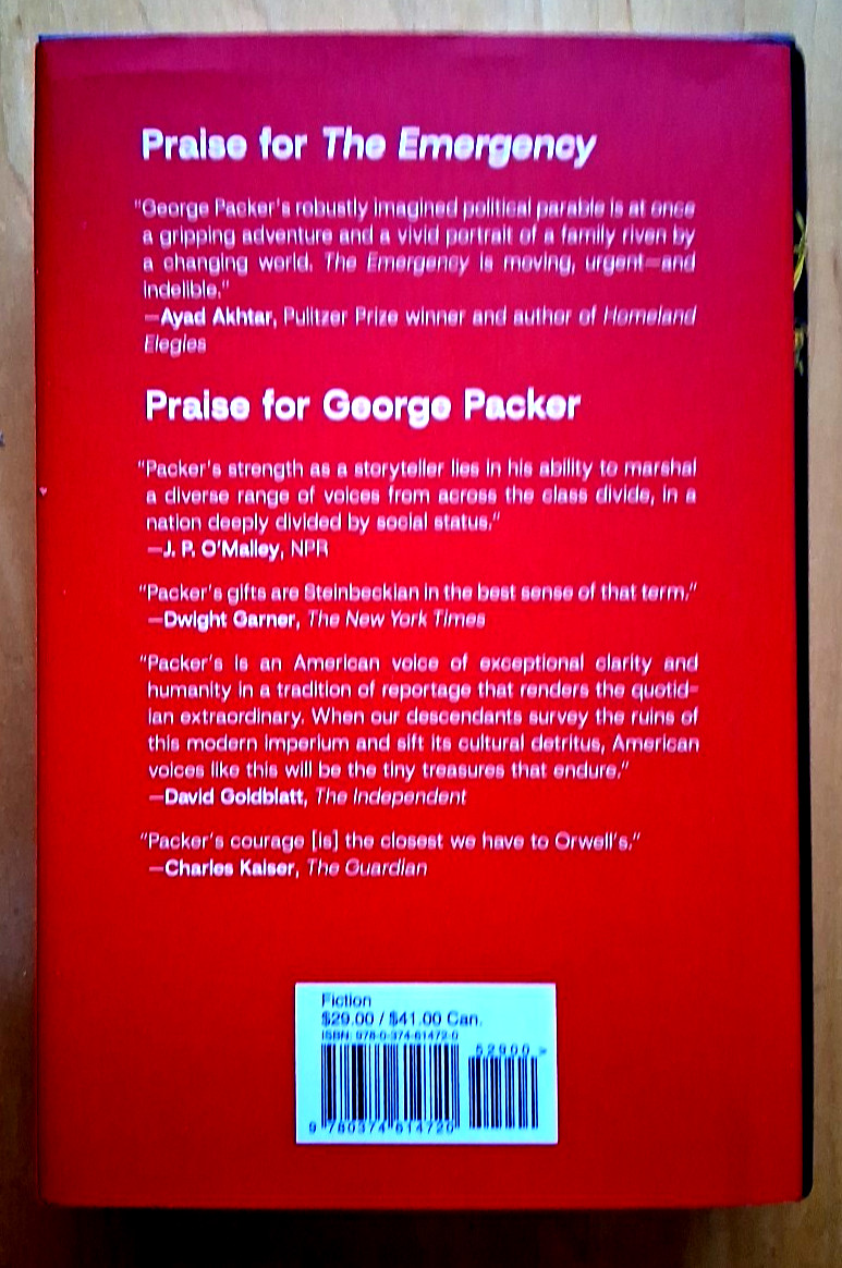 „The Emergency“ by George Packer (2025 1st Edition HC & DJ )