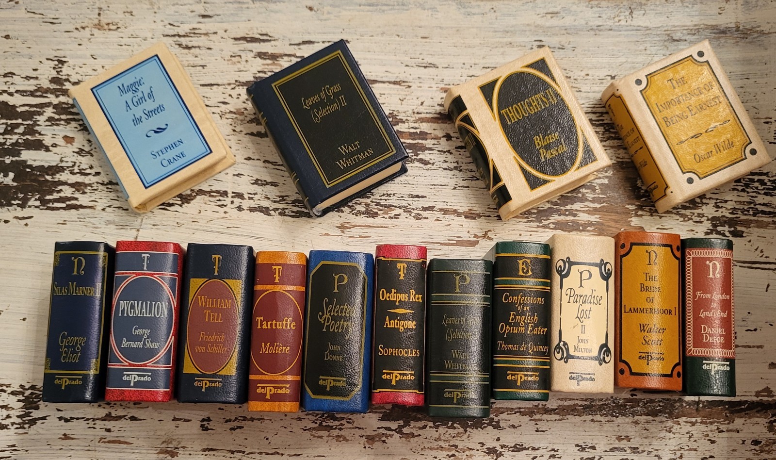 Del Prado Miniature Books Classics Library Your Choice Of Titles Leather Mini