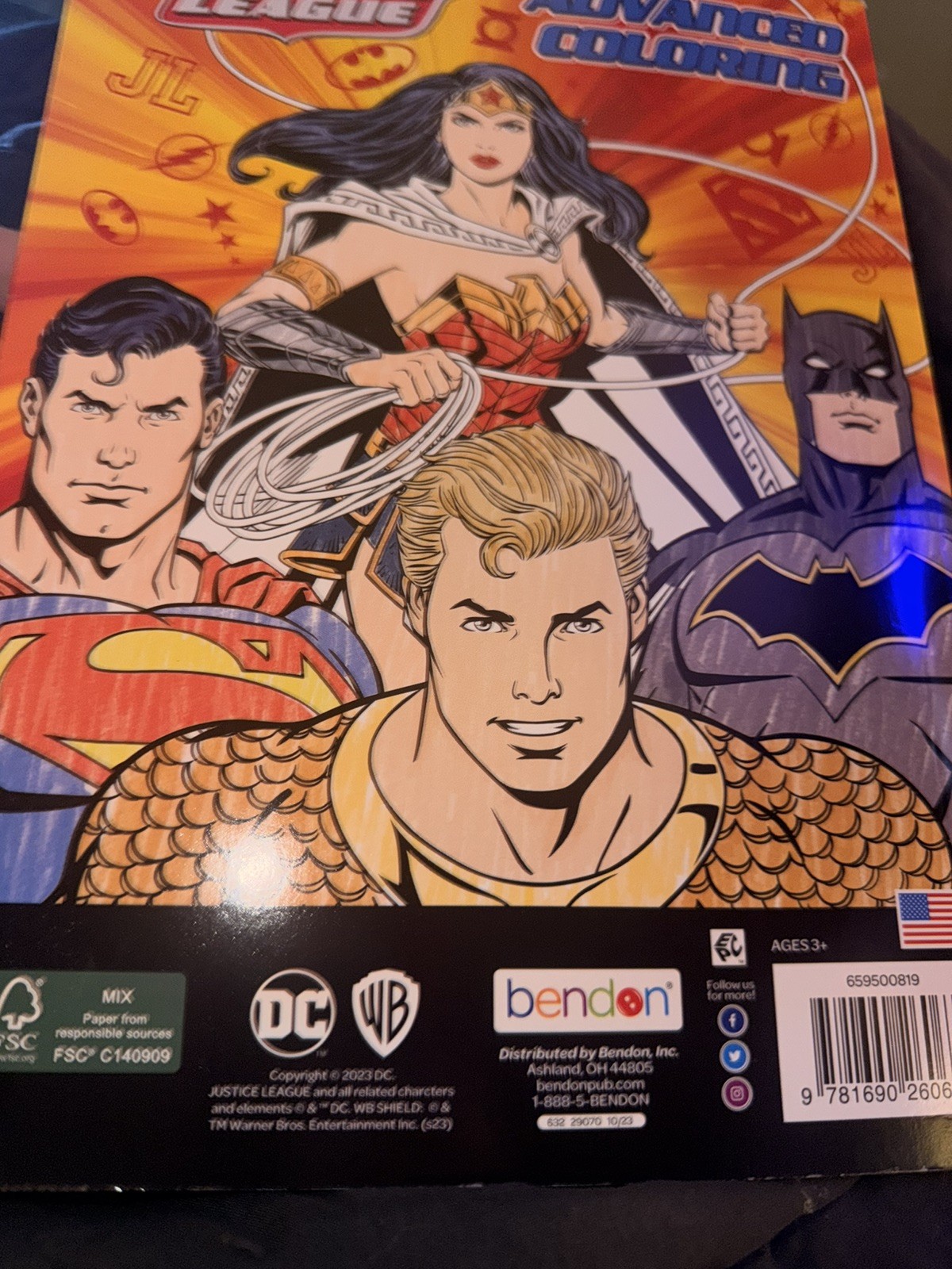 Justice League – Advanced Coloring Book 40-Pages – DC Comics by Bendon