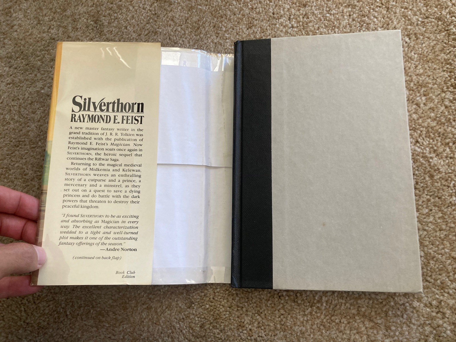 Silverthorn: A Novel – Raymond Feist 1st Edition BCE Hardcover 1985 NICE!!