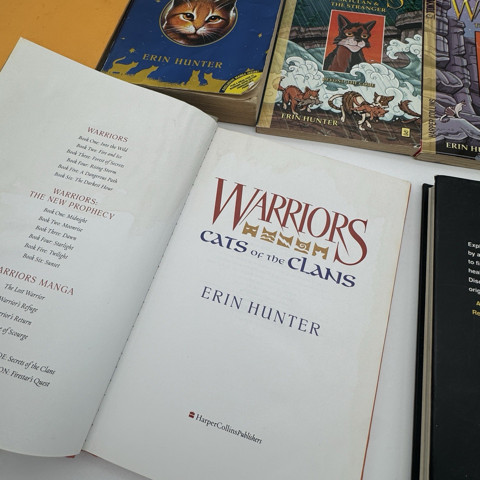 Warriors Erin Hunter Book Lot Of 17 Mixed Hardcover Paperback Super Editions