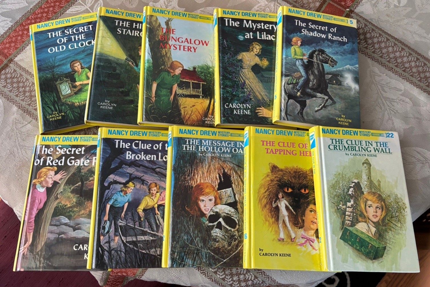 Nancy Drew Mystery Stories Collection Hardback Vol 1-6 , 11, 12, 16 & 22, Xlnt